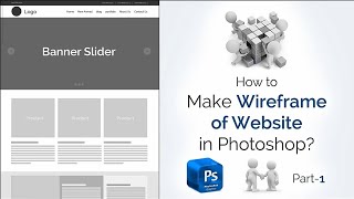 Website Wireframe (UX Design) Tutorials Part - 2 | How to Make Website Wireframe in Photoshop