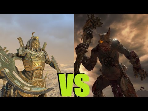 Видео: Некросфинкс vs Великан: Total War Warhammer 3. Immortal Empires. тесты юнитов v 4.2.3