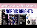 NEW! Happy Planner Nordic Brights - Planner, Sticker Book &amp; Washi Flip Through - Spring 2023 Release