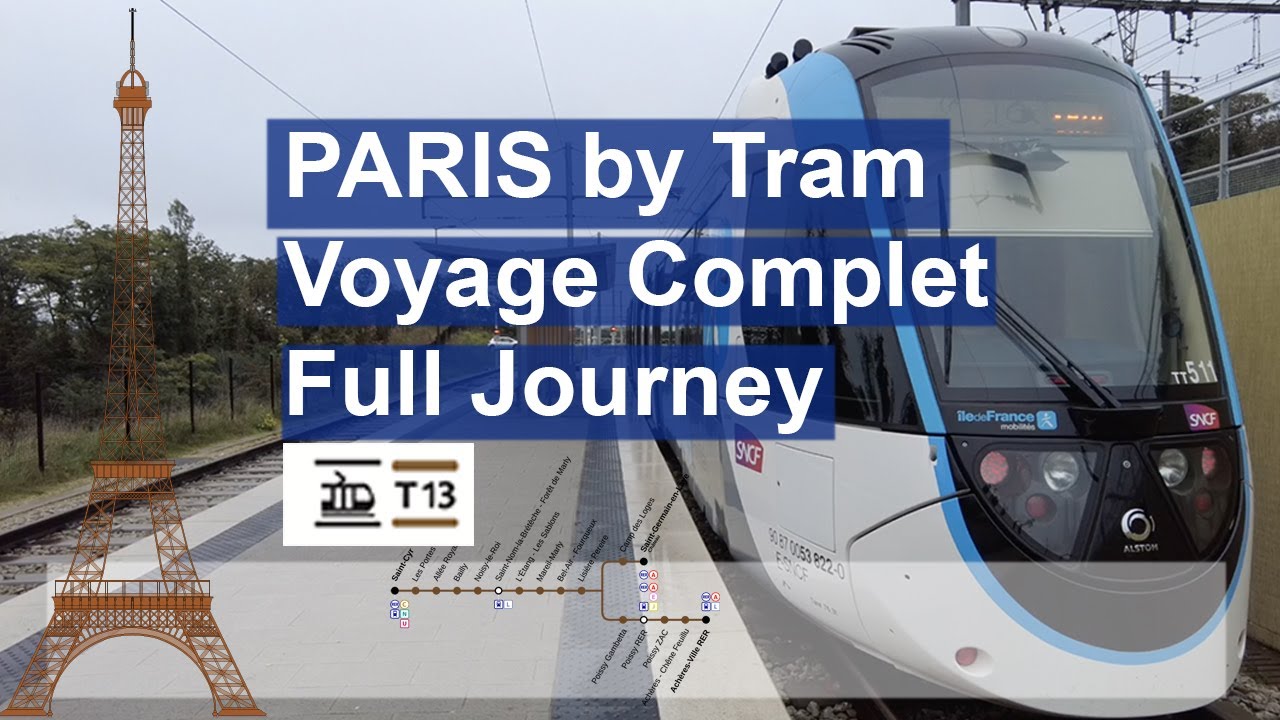 Paris Metro Tram Voyage Complet Full Journey T13