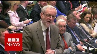 Cameron and Corbyn trade blows on taxes - BBC News