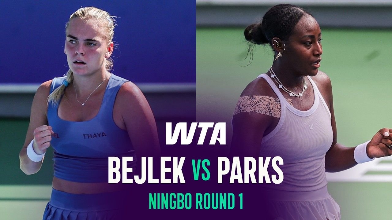 Sara Bejlek vs. Alycia Parks | 2026 Ningbo Round 1 | WTA Match Highlights video thumbnail