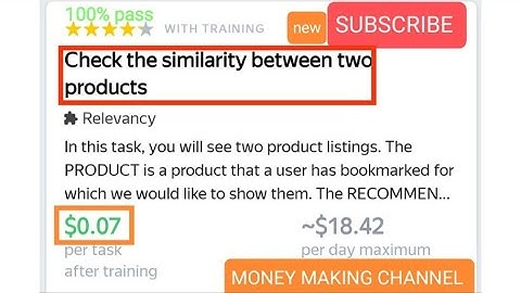Check the similarity between two products training 100% pass