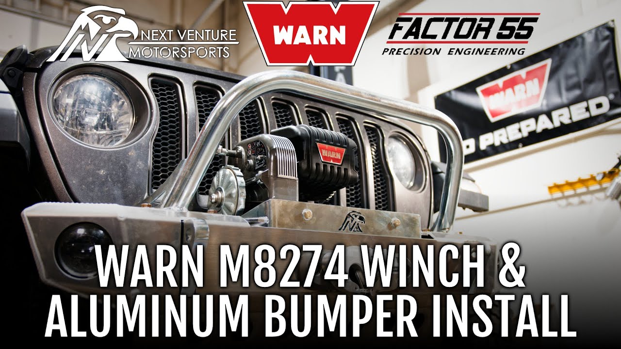 Aluminum Winch Bumper Install Guide (8274 Warn Winch Install & Quick