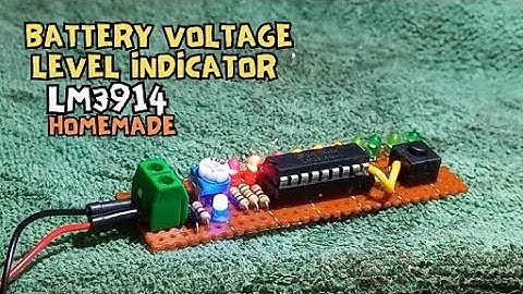 Battery Voltage Level Indicator using LM3914_Homamade(DIY)