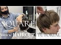 SQUARE/КВАДРАТНЫЕ СЛОИ/МУЖСКАЯ СТРИЖКА НОЖНИЦАМИ НА ДЛИННЫЕ ВОЛОСЫ/MEN’s HAIRCUT