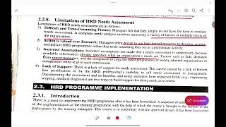 HRD Program Implementation 