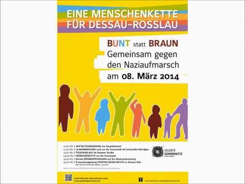 Eine Menschenkette für Dessau Roßlau 2014