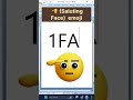 How to insert proudly 🫡 (Salute Face)Emoji code ms word #msword #imoji #shorts #shortcutkeys #nsit