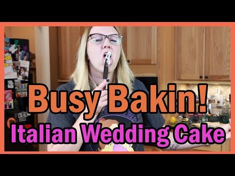 ITALIAN WEDDING CAKE || Busy Bakin'!