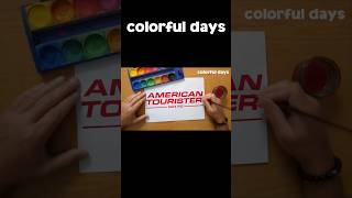 AMERICAN TOURISTER logo painting