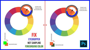 Fix Eyedropper Tool Sampling For Background Color Instead Of Foreground Color In Photoshop