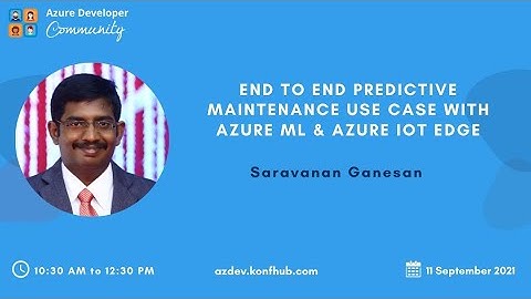 End to End Predictive Maintenance Use Case with Azure ML & Azure IoT Edge