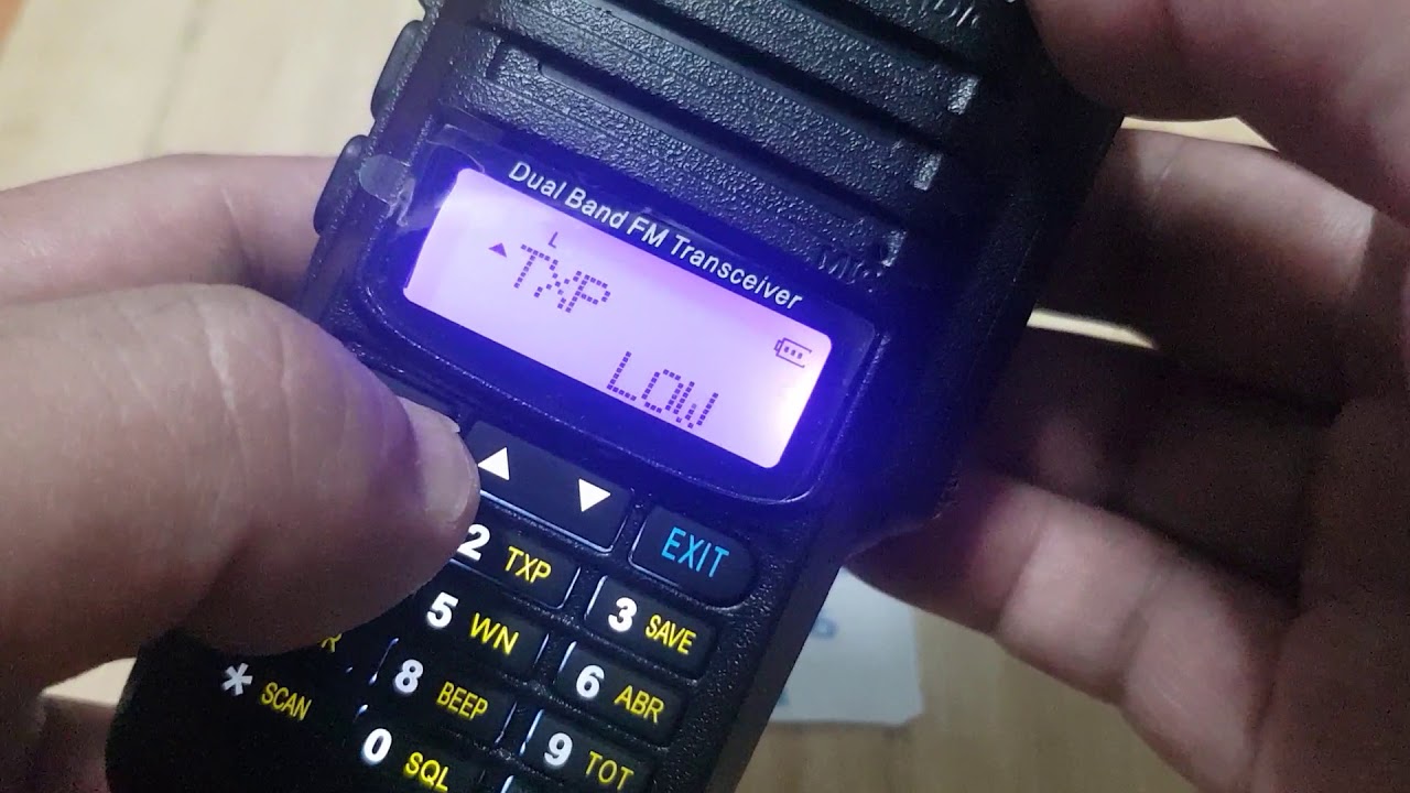 วิธีปรับกำลังส่ง Baofeng UV 9R Plus
