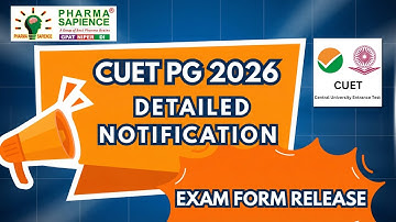 CUET PG 2026 DETAILED NOTIFICATION | EXAM FORM RELEASE
