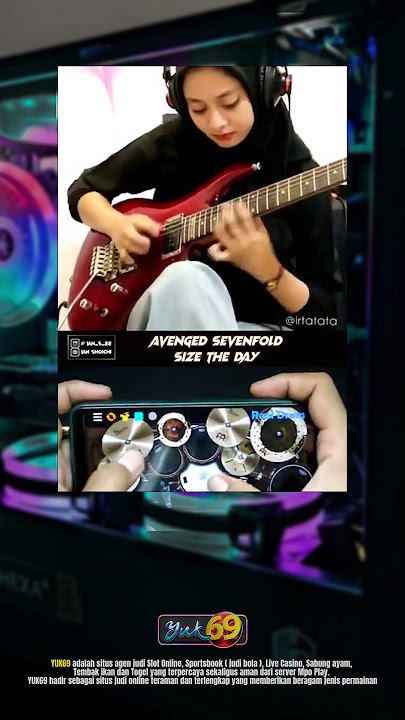 WOW.. Seize The Day - A7X Cover Guitar By Irta Amalia Ft Real Drum