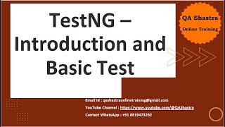 TestNG || Introduction || TestNG Basics Test || Playwright Java ||
