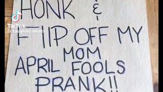 Best April Fool’s Day Prank On Mom! #viral #video #mom #prank #funny #aprilfool #laugh