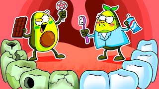 10 Best Dentist Stories 🦷 Baby Avocado Goes to the Dentst 🥑 Avocadoo Cartoon