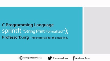 sprintf formatted string function in C