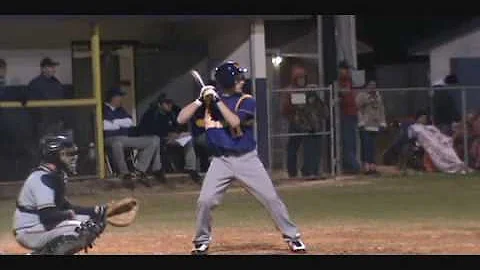 Brandon Surber hitting vs Gainesville Eastside. Fe...