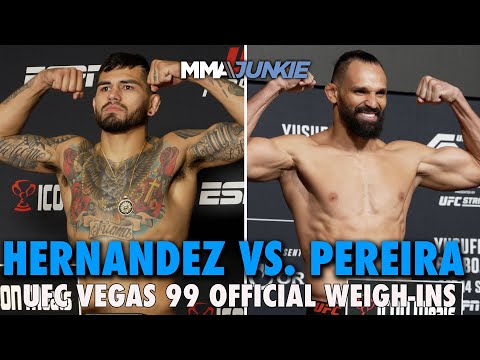 UFC Fight Night 245: Hernandez vs Pereira  Official Weigh-ins and Fighter Faceoffs | UFC Vegas 99