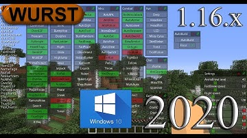 (2020) Wurst Minecraft Hacked Client 1.16.2 & 1.16.1 Windows + Free Download