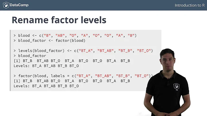 R tutorial - Using Factors in R