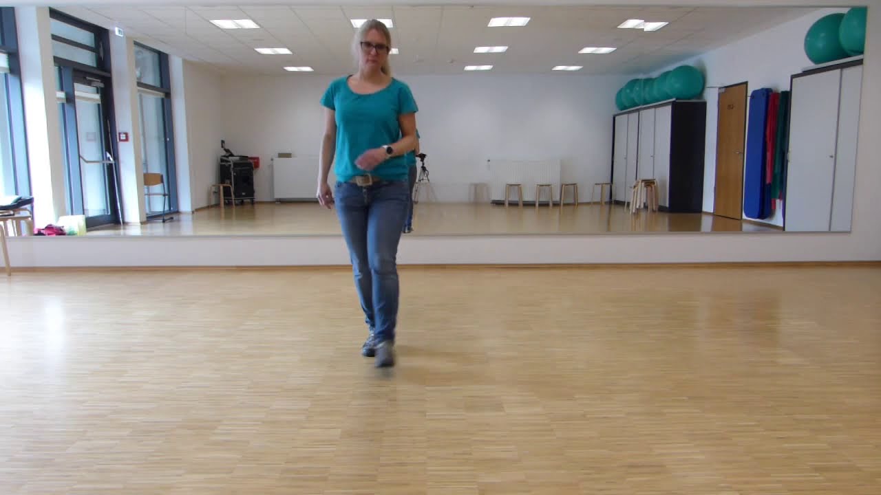 Line-Dance Kurs: Something in the Water, 2. Teil, Tanz zur Schritterklärung