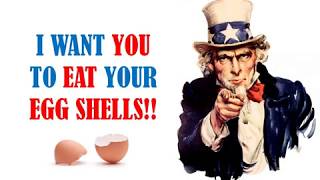 Celebrity EAT YOUR EGG SHELLS!! MINERAL CONTENT OF THE EGG SHELL! Wealth