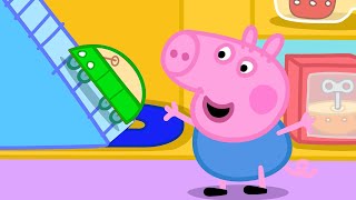 Peppa Pig And George Get A Brand New Toy Car Garage | Peppa Pig Asia