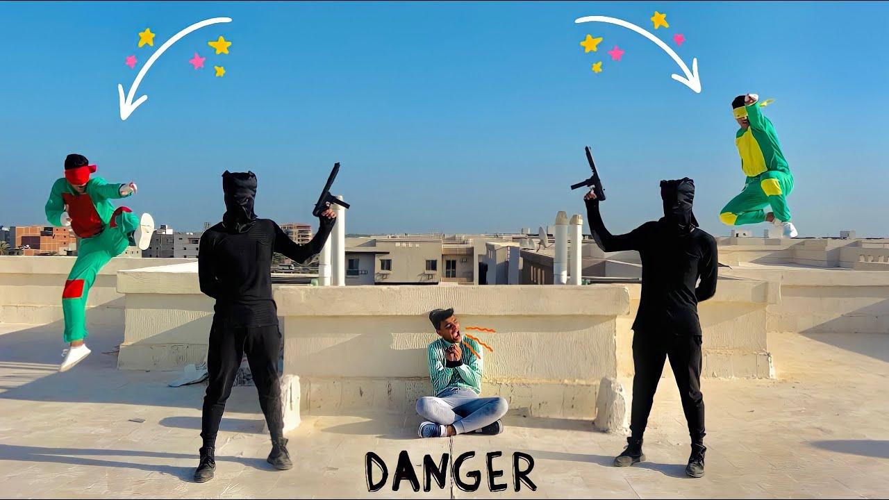 لما سلاحف النينجا🥷 تنقذ حياة اخوك الصغير من الاشرار😈