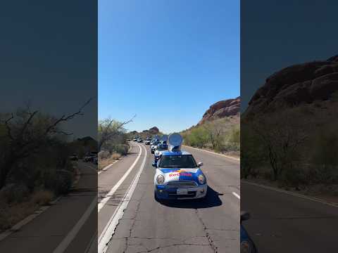 spotted 🔍: after party rolling deep through Phoenix 🏜️ #redbullshowrun #redbullcar #phoenix