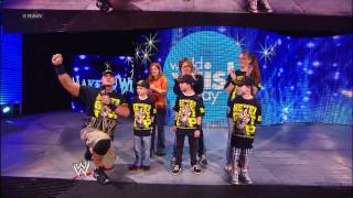 John Cena joins Wish Kids in the arena: Raw, April 29, 2013