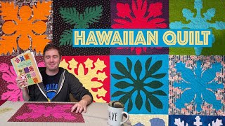 Hawaiian Quilt with Poakalani Patterns: Needle Turn Applique and Quilting By Hand