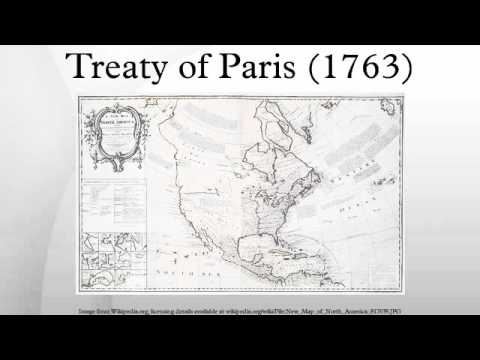 Where did the Treaty of Paris take place?