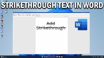 How To Strikethrough Text in Microsoft Word - Easy Fix