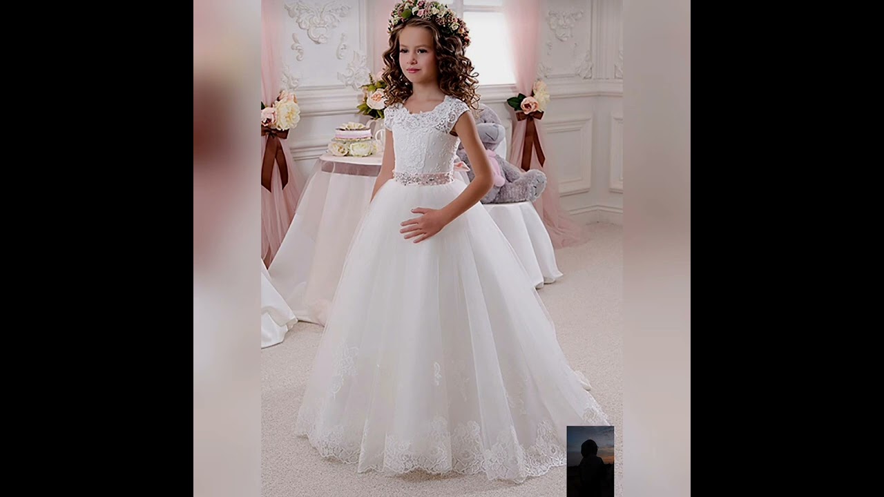 latest baby girl gown and party wear design collection back to back.