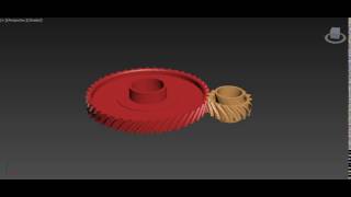 3Ds Max: Helical Gears Animation