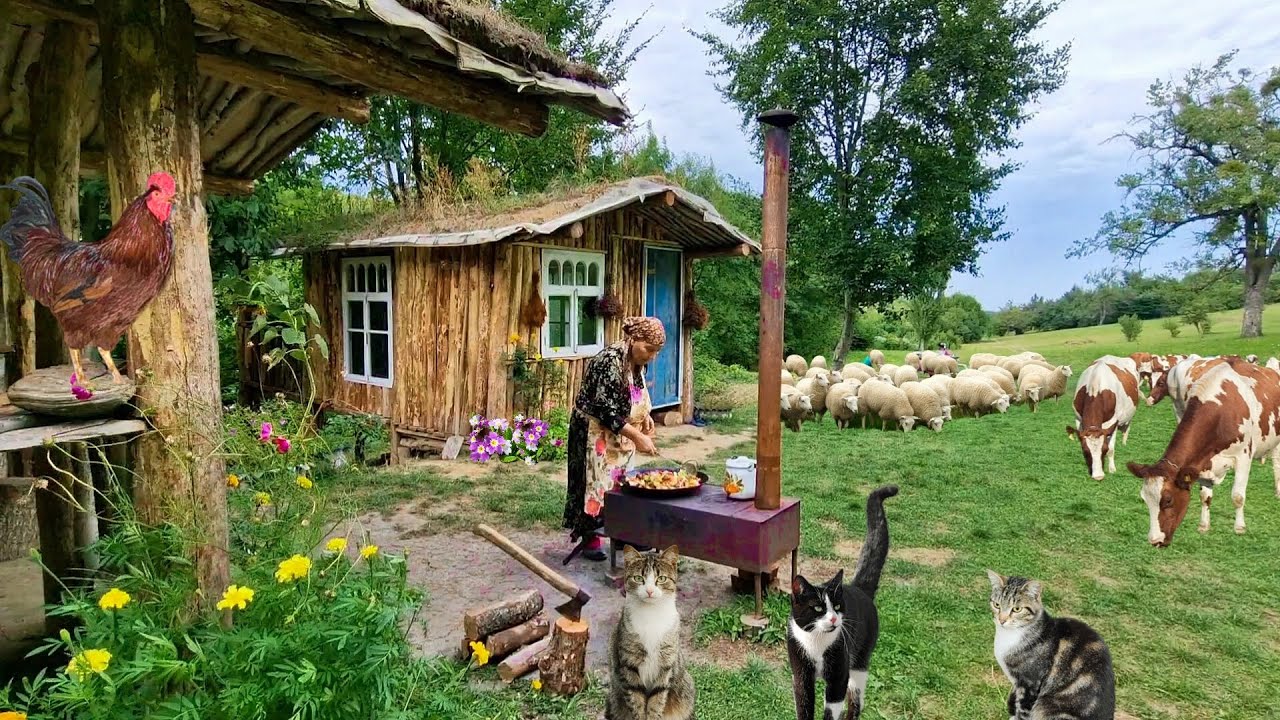 Самый Вкусный Хинкал и Пирог с Мясом на Природе.