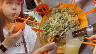 马来西亚怡保著名的【宵夜炒粉店】当地特色【雪花啤酒】上海姑娘嫁给马来西亚华人的日常吃喝玩乐，大马小镇生活真的很惬意 Ipoh Malaysia Vlog