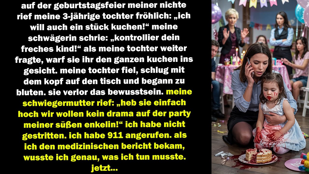 meine schwägerin warf meiner tochter einen kuchen ins gesicht – was danach geschah, zerstörte alles