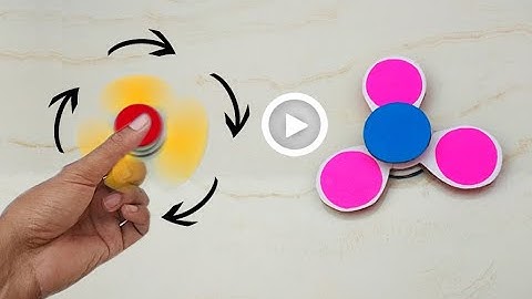 How to make fidget spinner without bearing | Diy fidget spinner