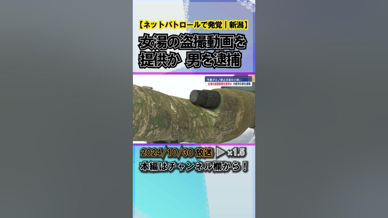 js・jc援交 ネットパトロールで発覚：児童ポルノのデータを男性に提供した疑いで男を逮捕 #news #short #ux新潟テレビ21 #新潟 - YouTube