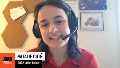 Natalie Coté: 2022 Junior Fellows Program Display Day