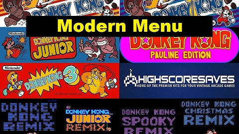 3DK Ultimate Donkey Kong Multigame Kit - Modern Menu