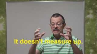 Learn English: Daily Easy English Expression 0152 -- 3 Minute English Lesson: It doesn't measure up.