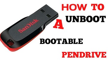 How to make bootable pendrive UNBOOTABLE!! (best video)