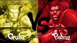 DueApollo134 [Guile] Vs MoffuMoffu [Balrog] SSF4 Arcade Edition 2012 720 HD