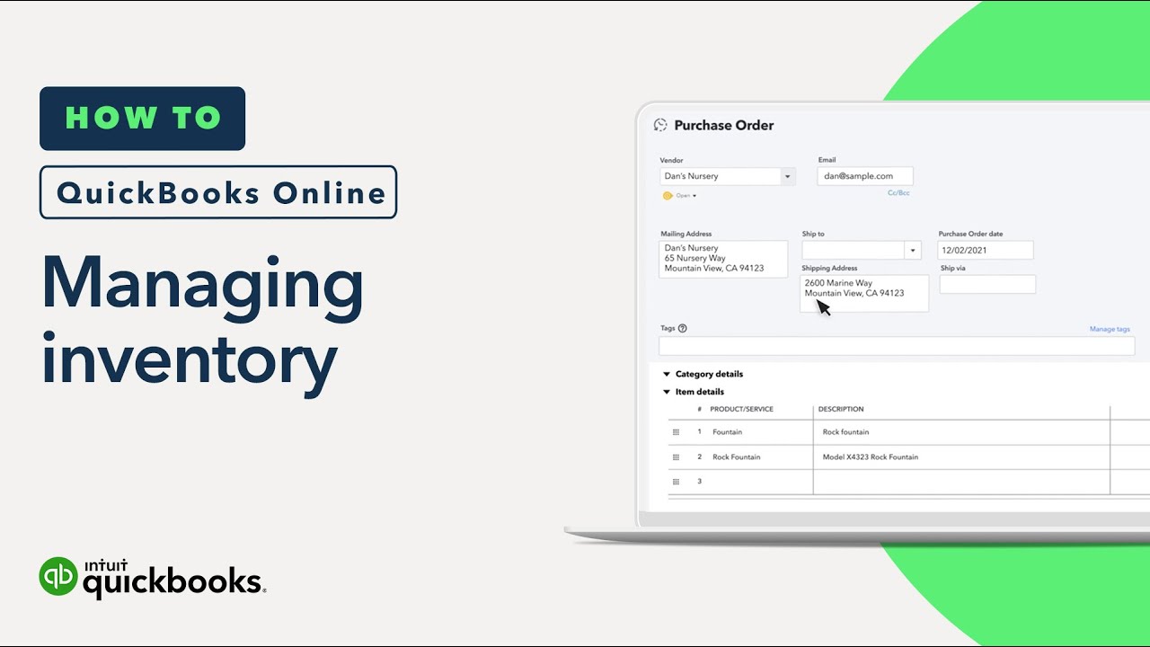 How To Manage Inventory In Quickbooks Online